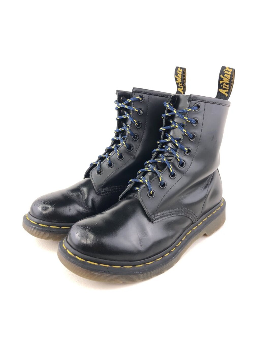 Dr. Martens 1460 Black Patent Leather Combat Boots 7 - Picture 3 of 14